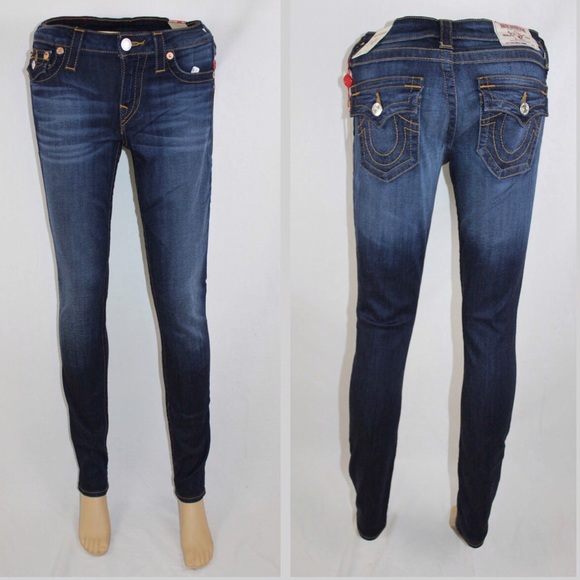 True Religion Denim - True Religion Super Skinny Jeans Midnight Blue